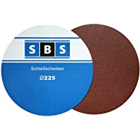 SBS - Discos de lija (25 unidades- diámetro: 225 mm- grano 40- para lijadora excéntrica de cuello largo)